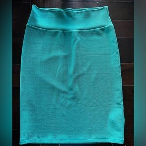 LuLaRoe Teal Pencil Skirt